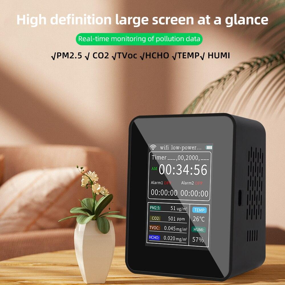 Improve Indoor Air Quality with the 6-in-1 WiFi Smart Air Quality Monitor - SmartFusion™