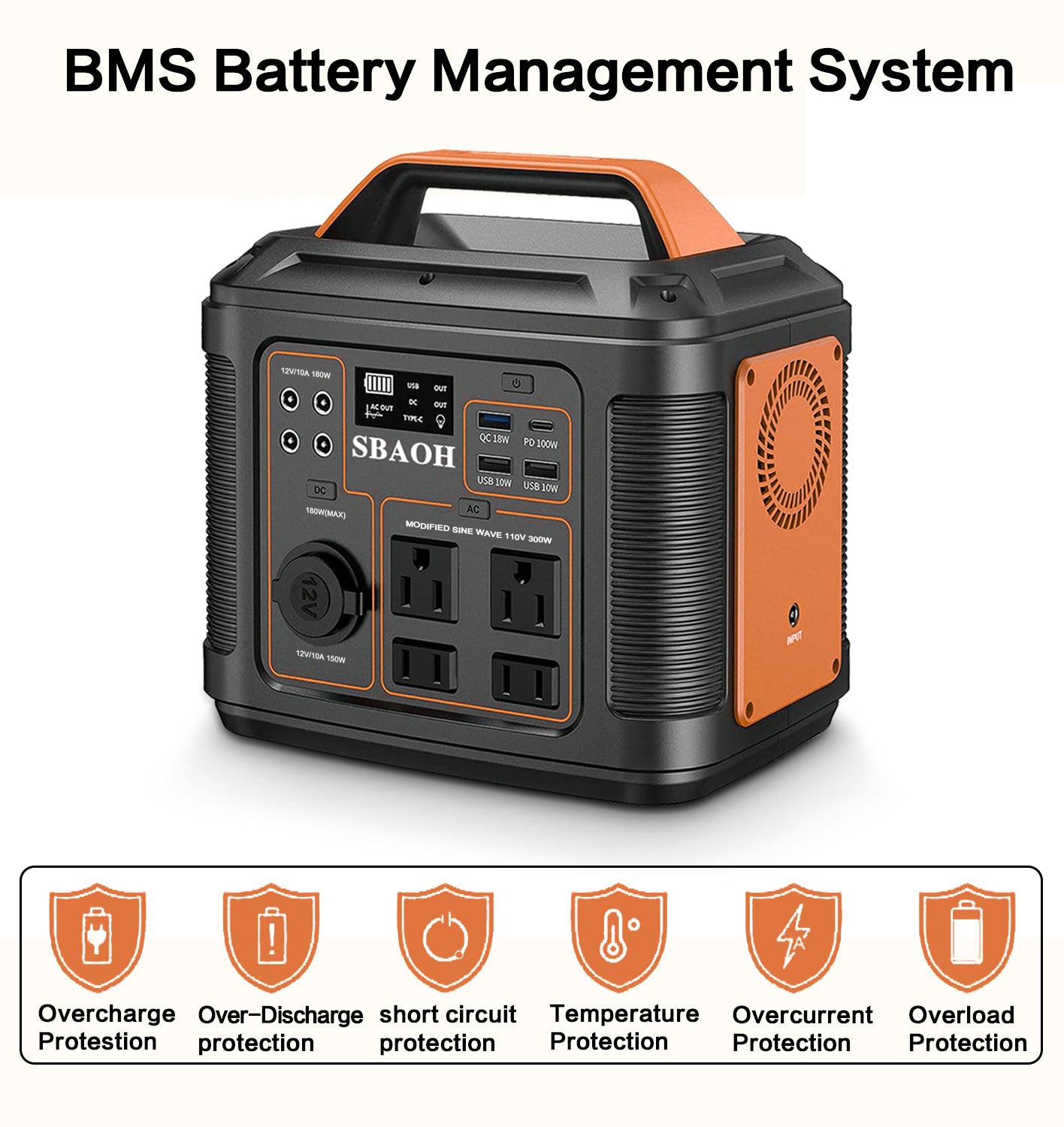 296Wh Portable Solar Power Station - SmartPursue™