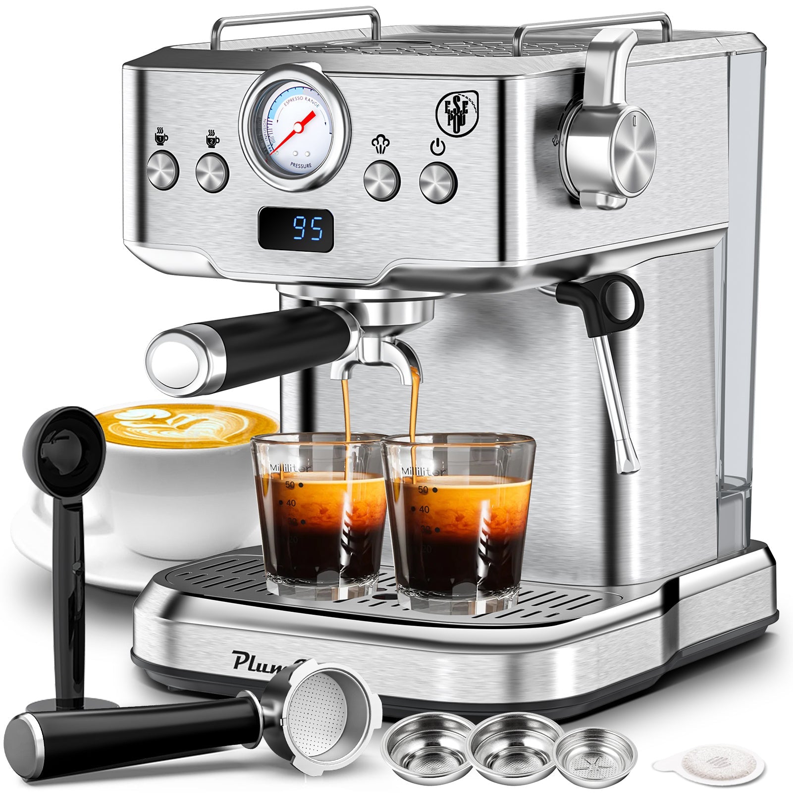 ☕ 20-Bar Professional Espresso Machine Smart Kitchen & Home