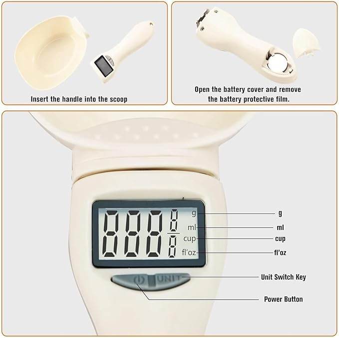 Digital Kitchen Scale – LCD Measuring Spoon - SmartPursue™