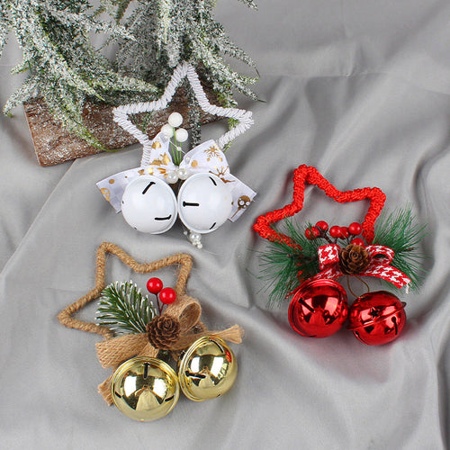 Christmas Five-pointed Star Bell Accessories Pendant CJ