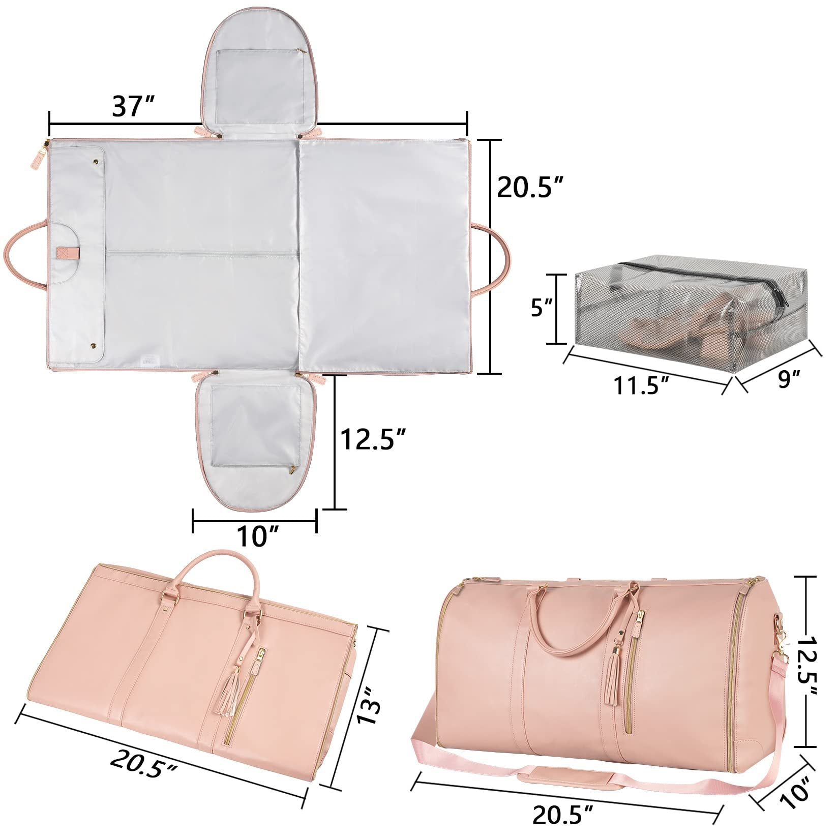 👜 Large Travel Duffle Bag – Waterproof Folding Suit & Clothes Tote CJ