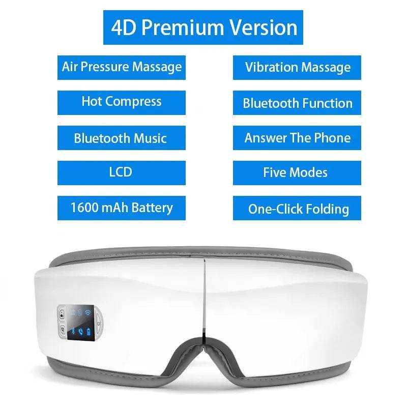 Vibrating Eye Massager With Airbag and Hot Compress - SmartPursue™