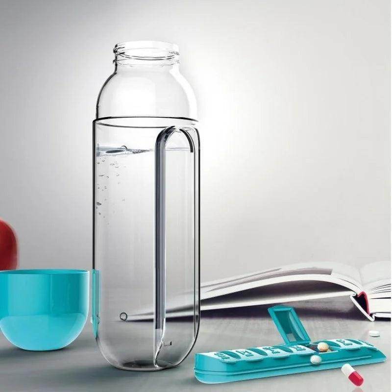 Travel pill organizer water bottle - SmartPursue™