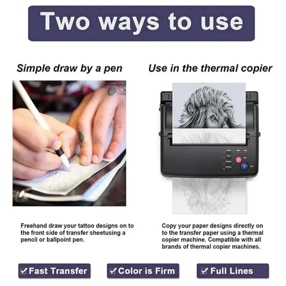 Wireless Tattoo Stencil Printer and Papers Diversi Fusion™