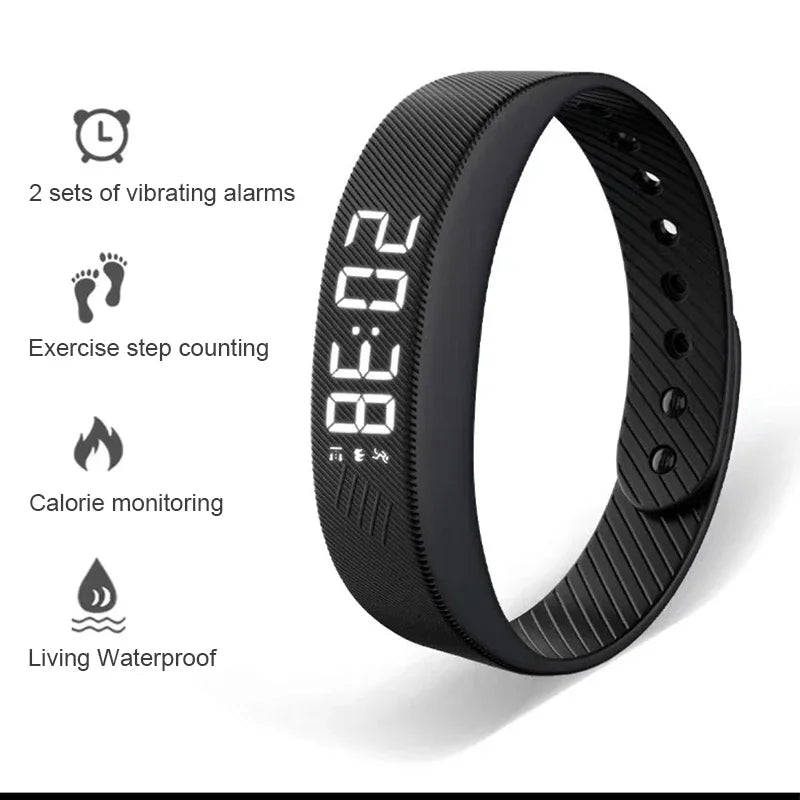 LED Digital Smart Bracelet Vibrating Alarm Clock Waterproof Clock - SmartPursue™