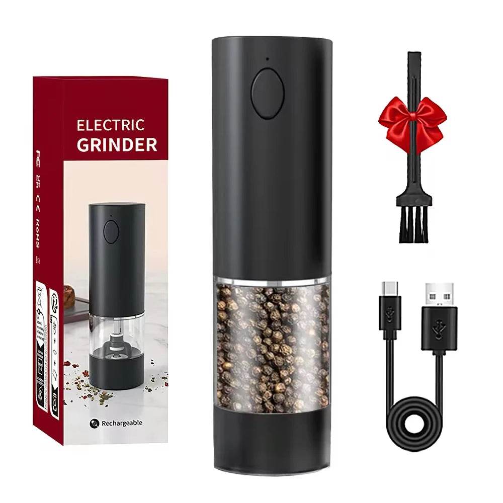 Rechargeable Electric Pepper Grinder – Adjustable Spice Mill - SmartPursue™