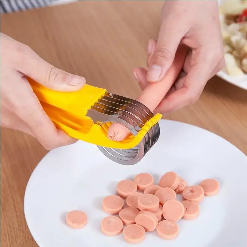 Creative Banana Slicer & Sausage Slicer – Stainless Steel Fruit Cutter - SmartPursue™