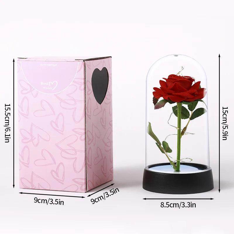 Enchanted Red Rose in Glass Dome - SmartPursue™