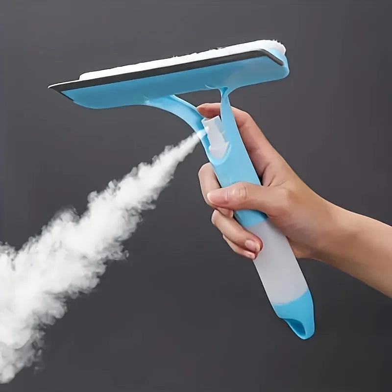 3-in-1 Glass Cleaner Tool – Window Scraper with Built-In Spray Bottle - SmartPursue™