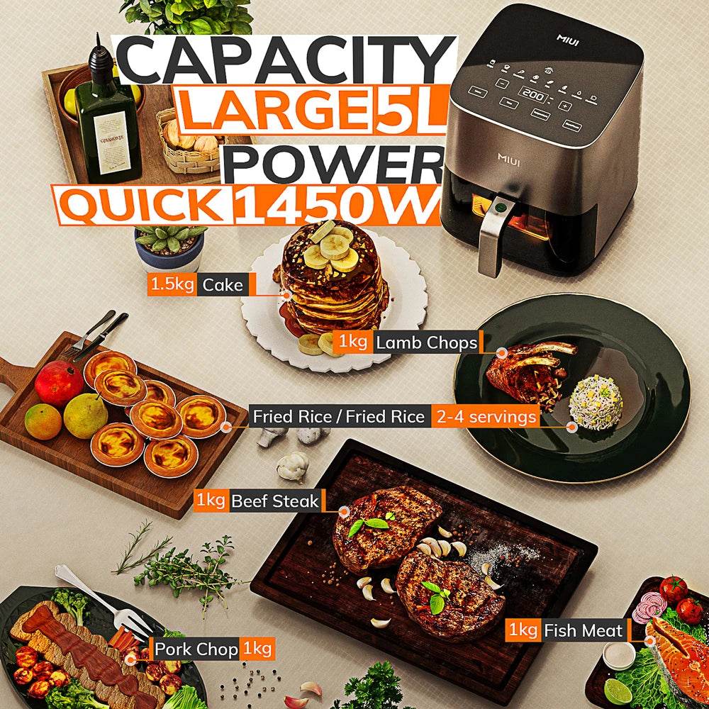 MIUI 5L Electric Air Fryer - SmartPursue™