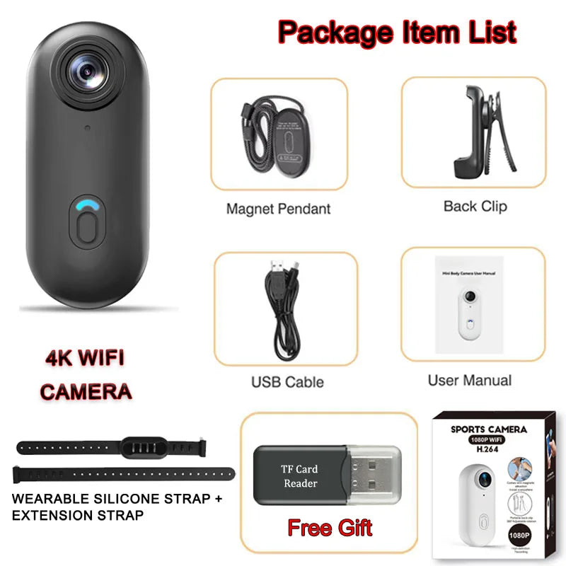 🐾 4K HD Mini Pet Collar Camera – Portable Dog & Cat Neck Camera Diversi Fusion™