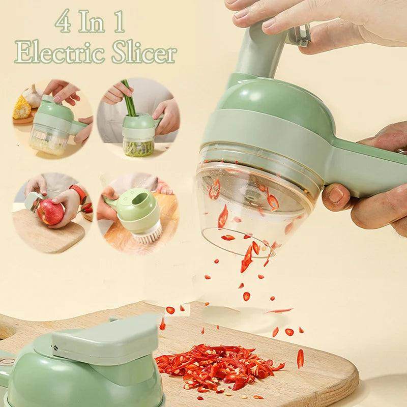 4 In 1 Slicer Garlic Masher mini chopper blender - SmartPursue™