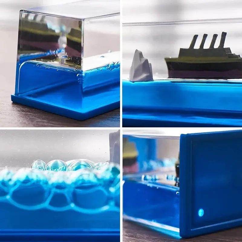 Cruise Ship Decoration Toy Fluid Drift Bottle Titanic Creative Ship - SmartPursue™