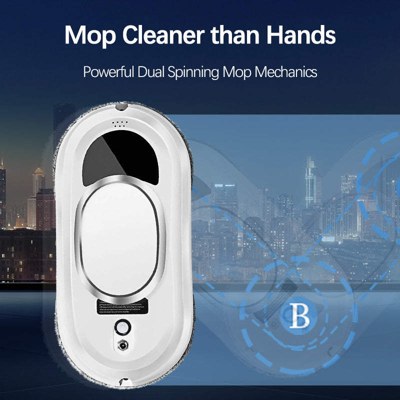 Smart Window Cleaning Robot – 5600 Pa Strong Suction & Remote Control - SmartPursue™