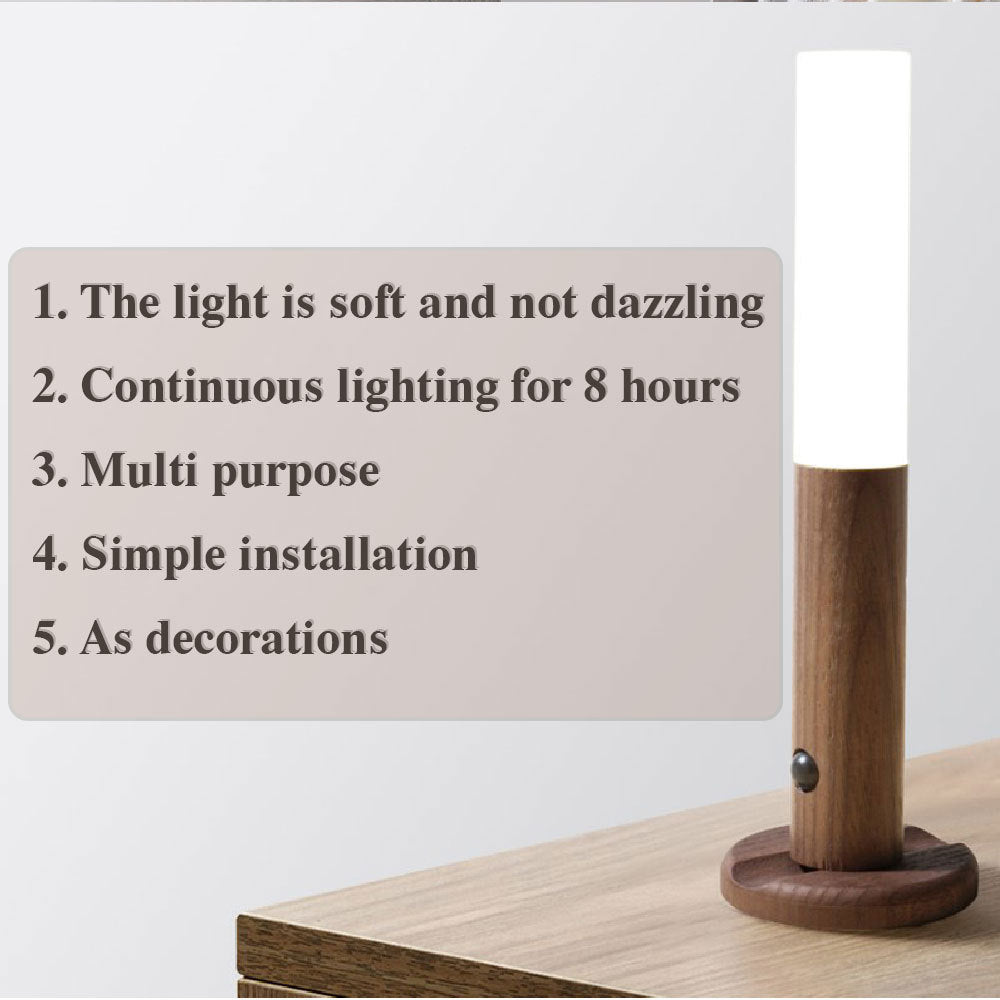 USB Magnetic Wood Motion Night Light CJ US