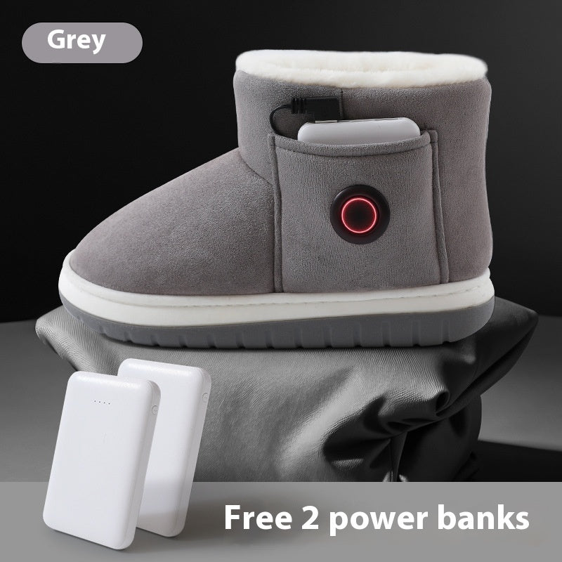 Electric Heating Shoes – Rechargeable Foot Warmer Winter Shoes CJ