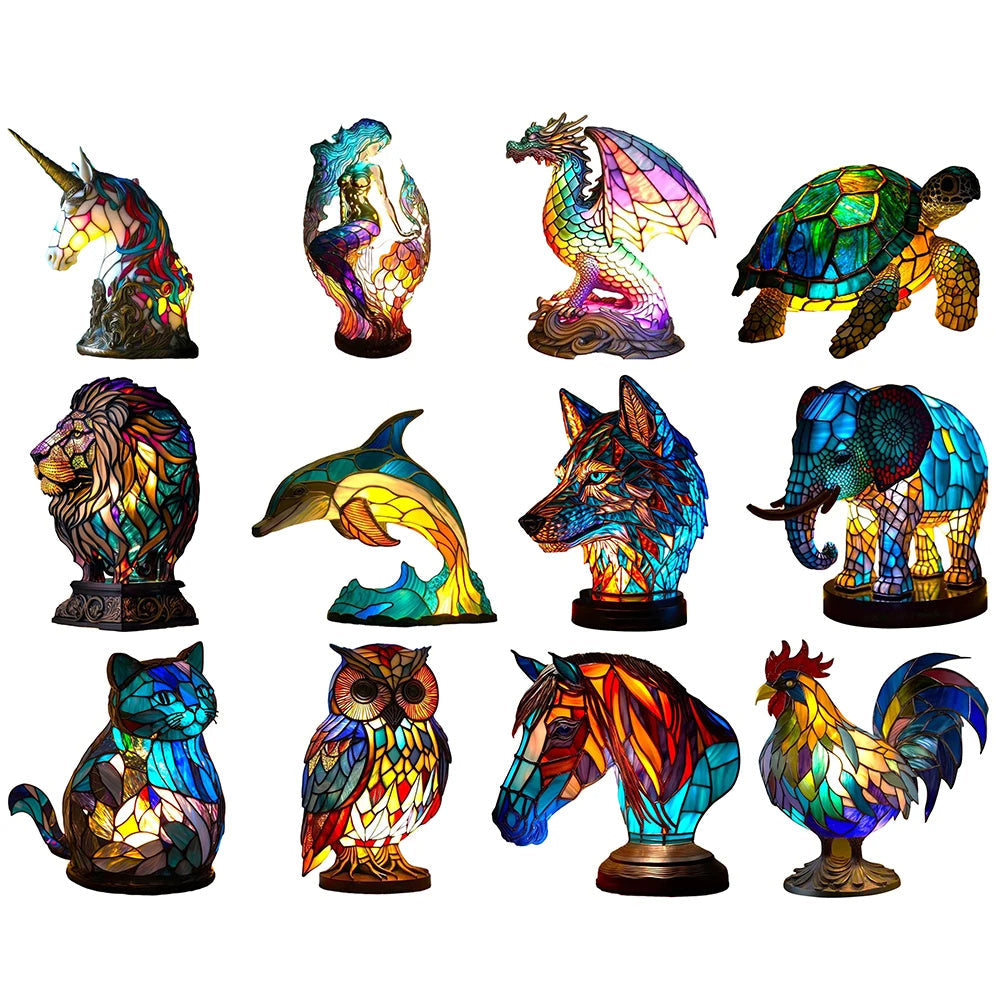 🛋️ 3D Colored Animal Light Desk Lamp – Decorative Animal Night Light CJ