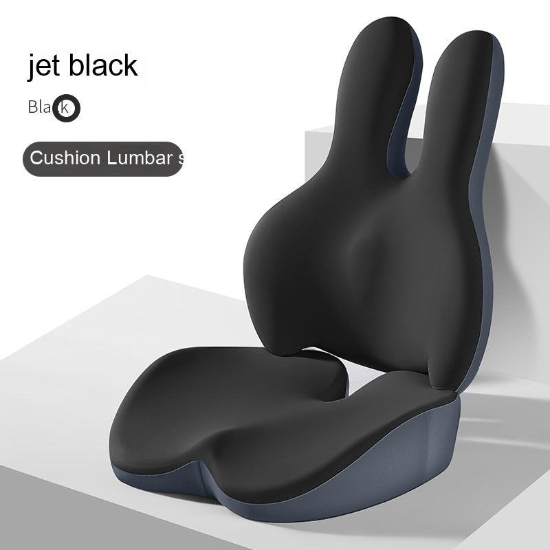 🚗 Car Heightening Cushion – Backrest & Lumbar Pad Driving Seat Support CJ